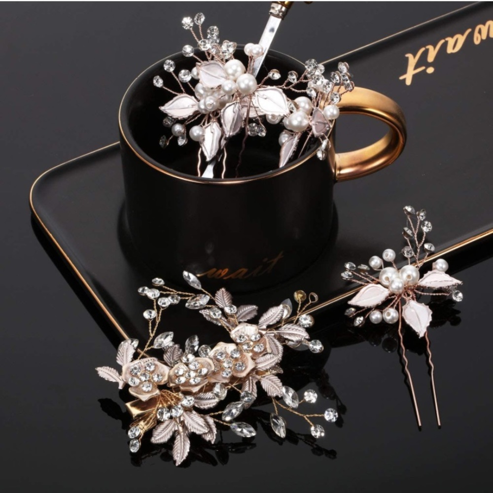 5 Piece Rhinestone Hair Pins